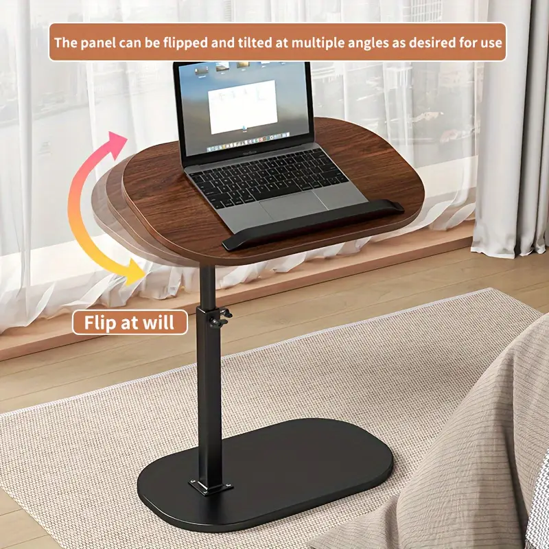 Laptop table, a mobile and adjustable side table/folding table, suitable for home office desks, coffee tables and bedside sofas, used in office reception, offices, holiday and Mother's Day gifts.