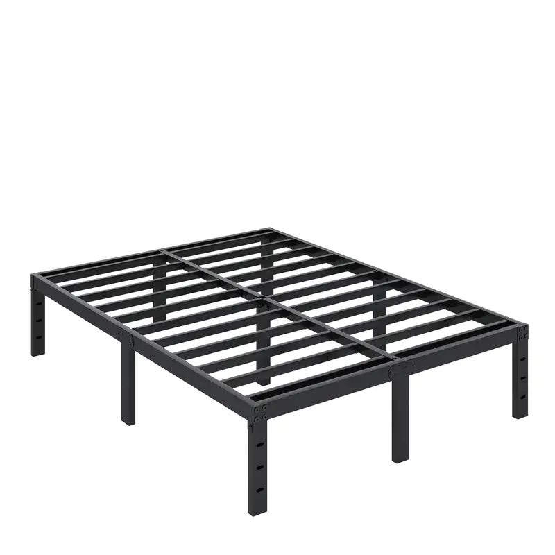 Heavy Duty Metal Platform Bed Fame With Under Bed Storage, No Box Spring Needed, Easy Assembly, Noise-Free, Non-Slip ( 12 Inch, 14 Inch, 16 Inch, 18 Inch )