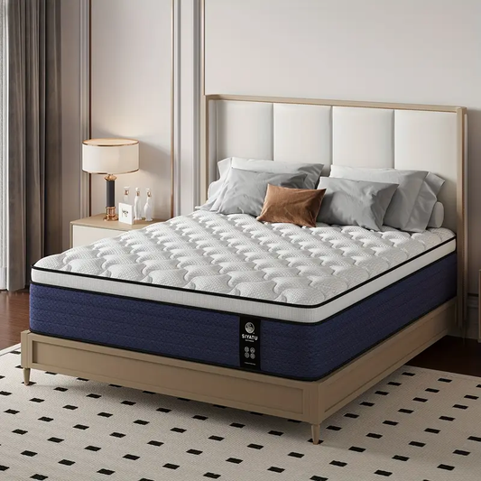 10/12/14 Inch King Sizes Mattress, Queen Size Mattress, Full Size Mattress, Twin, with Ergonomic, Individual Springs&Memory Foam, Medium Firm Feel And Strong Edge Support, Pressure Relief, Comfortable Sleeping, Modern Comfortable Home Furnishings.