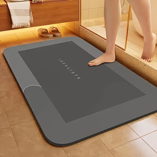 Super Absorbent Diatomite Bath Mat - Quick Dry, Non-slip And Water-absorbing Floor Mat, Soft And Comfortable Bathroom Mat, Suitable For Bathroom, Shower, Laundry Room, Bedroom, Living Room, Doorstep Mat, Kitchen Floor Mat, RV Bathroom